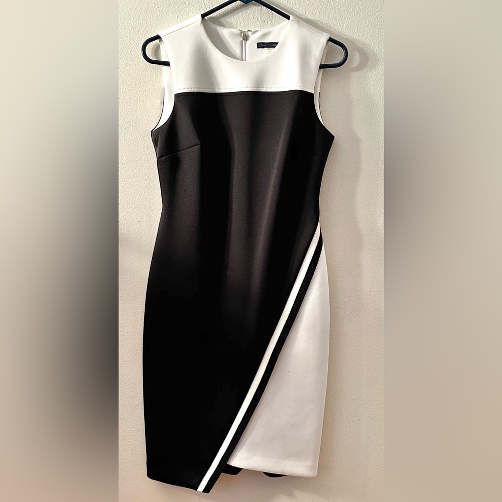 Elegant Black and White Dress